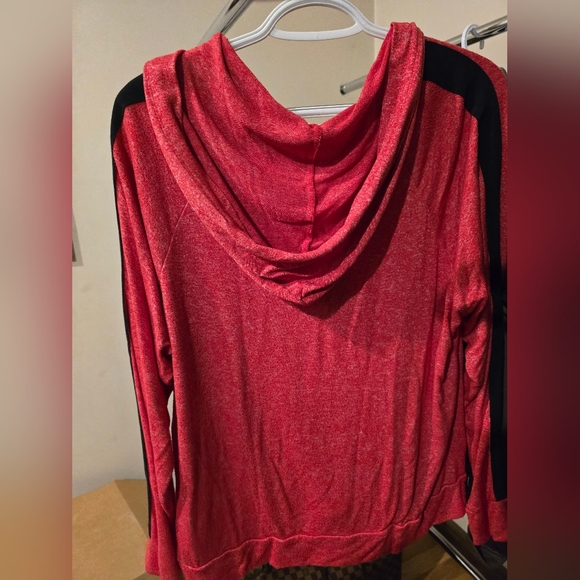 PINK Victoria's Secret Red Hoodie with Dog Emblem - Picture 2 of 3